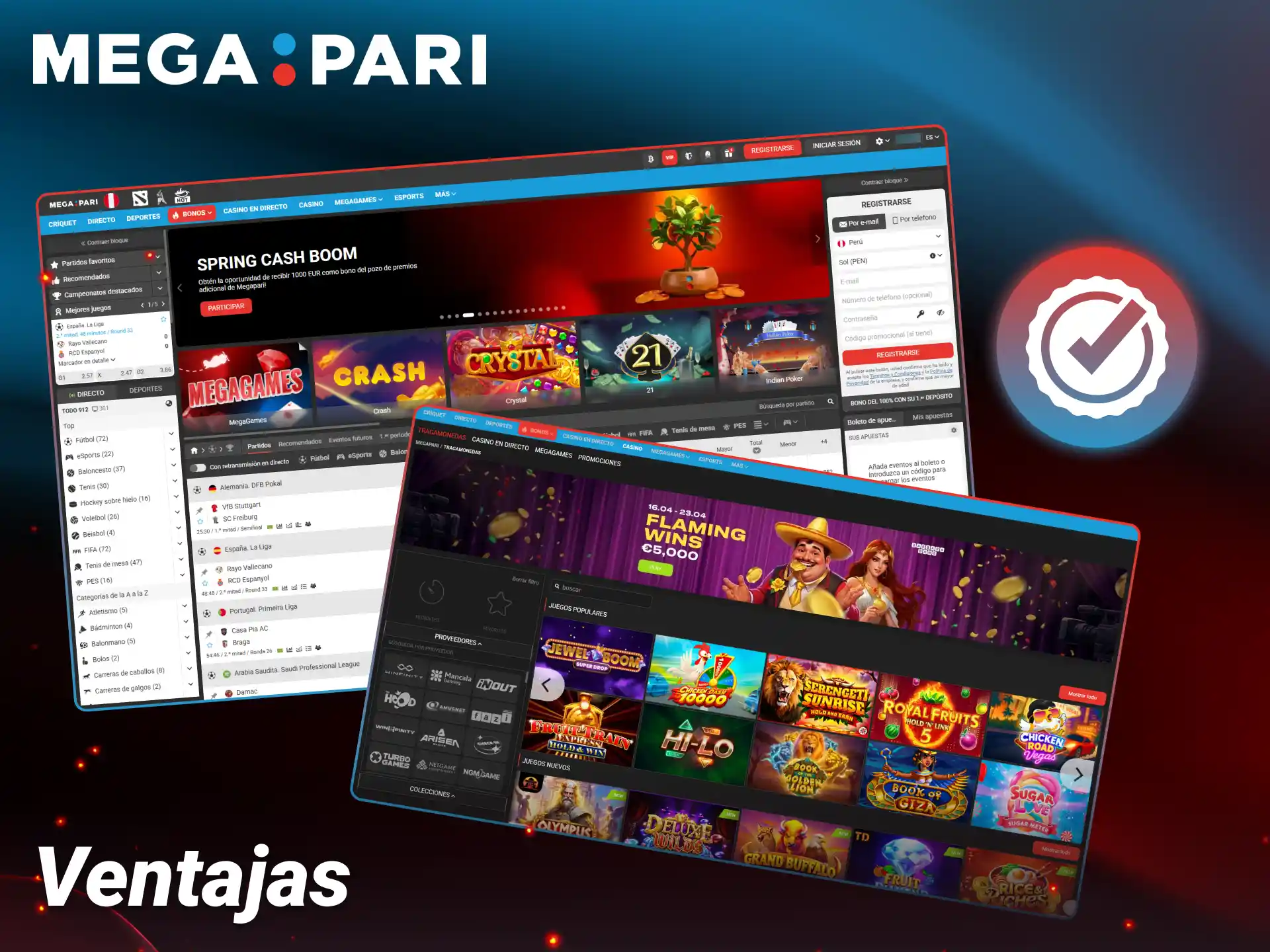 Descubre los beneficios exclusivos que ofrece la plataforma de Megapari.